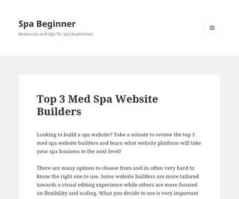 Spabeginner.com(Spa Beginner) Screenshot