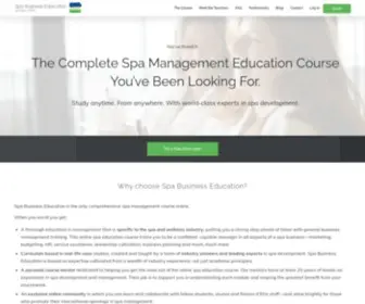 Spabusinesseducation.com(Spa Education) Screenshot