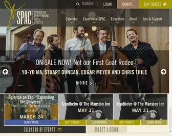 Spac.org(Saratoga Performing Arts Center) Screenshot