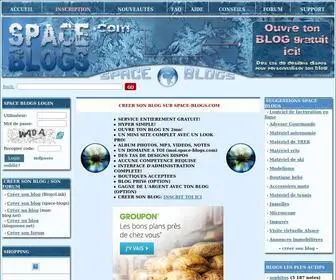 Space-Blogs.com(Créer son blog gratuit avec . Créer son blog avec un nouveau système de blogs avancé) Screenshot