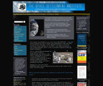 Space-Settlement-Institute.org Screenshot