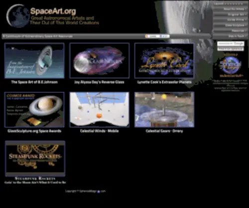 Spaceart.org(Space & Astronomical Artists @) Screenshot