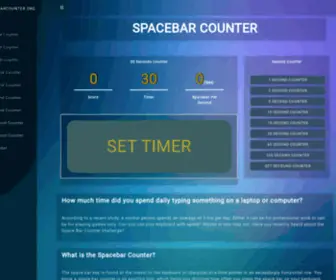 Spacebarcounter.org(Spacebar Counter) Screenshot