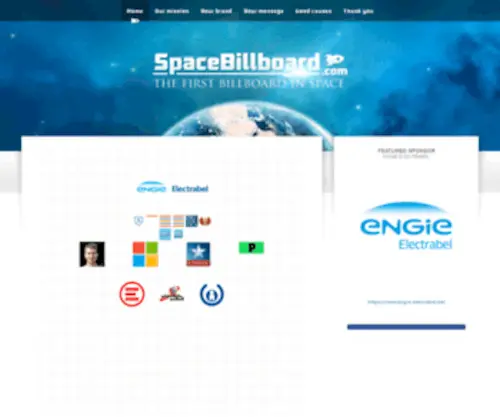 Spacebillboard.com(Site under maintenance) Screenshot