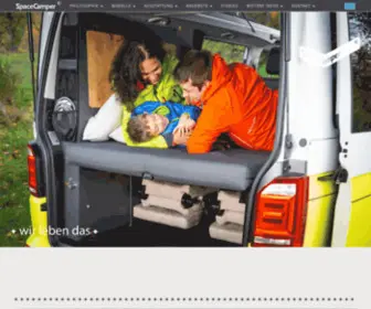 Spacecamper.de(Der Hersteller für Camping) Screenshot