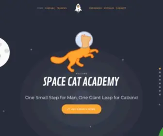 Spacecatacademy.com(Space Cat Academy) Screenshot