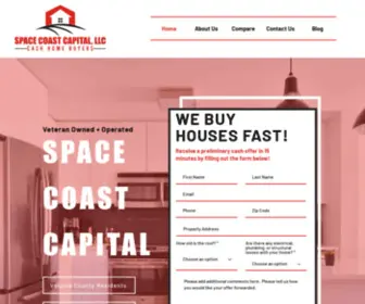 Spacecoastcapital.com(Sell Your House for Cash Fast) Screenshot