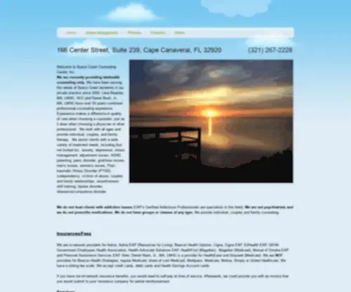 Spacecoastcounseling.net(Counselling/ Psychotherapy) Screenshot