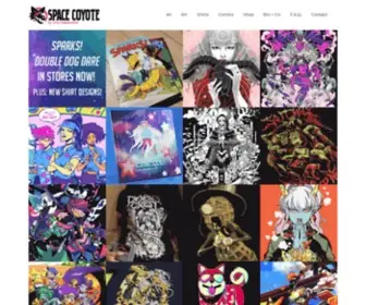 Spacecoyote.com(Art, apparel, and comics by nina matsumoto) Screenshot