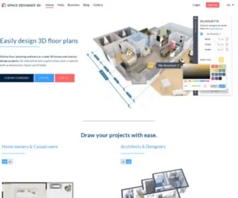 Spacedesigner3D.com(Floor Plan Software) Screenshot