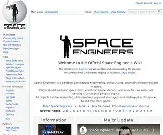 Spaceengineerswiki.com(Space Engineers Wiki) Screenshot