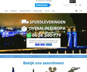 Spacegas.nl(Online lachgas kopen) Screenshot