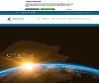 Spacegeneration.org(The Space Generation Advisory Council) Screenshot