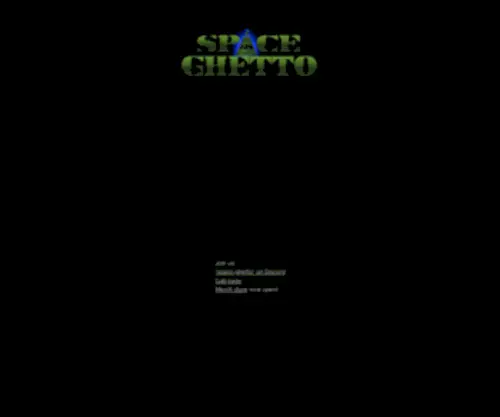 Spaceghetto.org(Space Ghetto) Screenshot