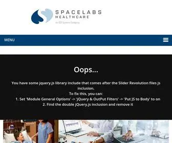 Spacelabshealthcare.com(Spacelabs Healthcare) Screenshot