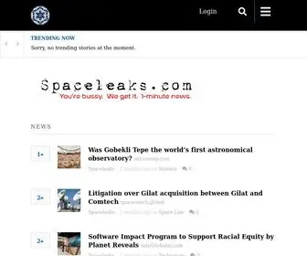 Spaceleaks.com(News) Screenshot