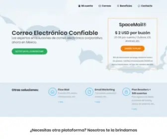 Spacemail.mx(Expertos en servicio de correo electrónico en México) Screenshot