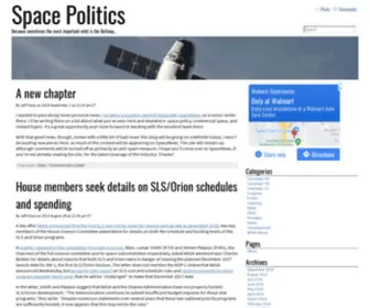 Spacepolitics.com(Space Politics) Screenshot