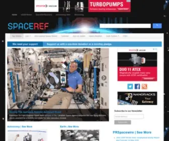 Spaceref.com(SpaceRef is a space news and reference site. This inc) Screenshot