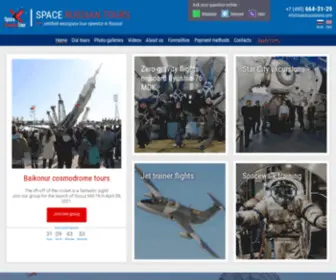Spacerussiantour.com(Space tours in Russia) Screenshot