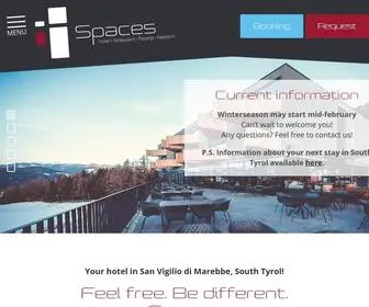 Spaces-Hotel.com(DAS Hotel in St. Vigil am Kronplatz ist kein typisches Nullachtfünfzehn) Screenshot