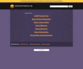 Spacesciencegroup.org(spacesciencegroup) Screenshot