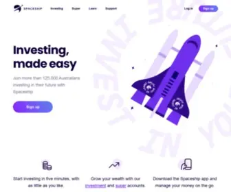Spaceship.com.au(Invest in the Future) Screenshot
