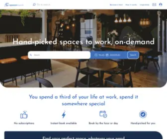 Spacestowork.com(Hand-Picked Meeting Rooms, Hot Desks & Workspaces, On-Demand) Screenshot