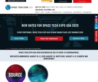 Spacetechexpo.com(Space Tech Expo & Conference) Screenshot