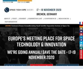 Spacetechexpo.eu(Space Tech Expo exhibition and conference) Screenshot
