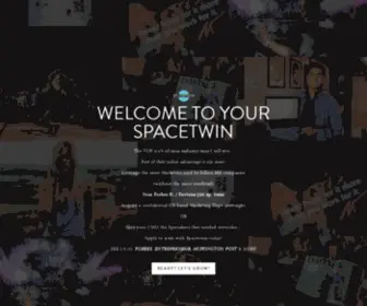 Spacetwin.com(Your confidential CMO. Spacetwin grows your business for you with the same US) Screenshot