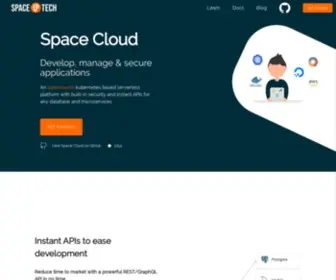 Spaceuptech.com(Space Cloud) Screenshot