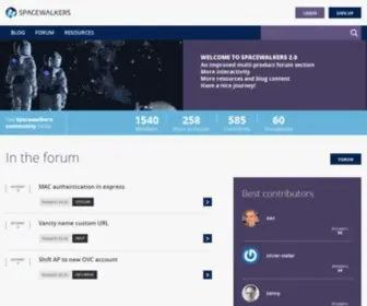 Spacewalkers.com(Get access to collaborative conversations dedicated to network) Screenshot