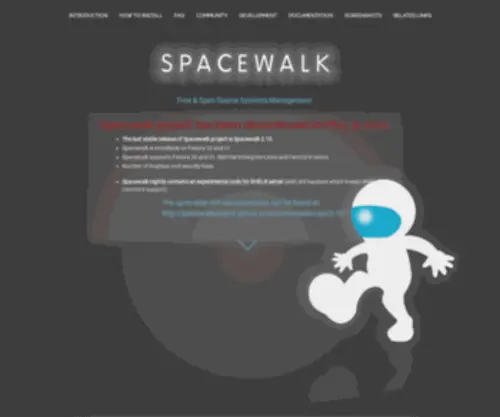 Spacewalkproject.org(Spacewalk) Screenshot