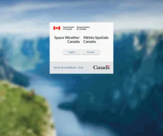 Spaceweather.ca(Space Weather Canada / Météo Spatiale Canada) Screenshot