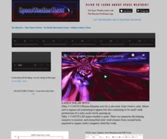 Spaceweathernews.com(Space Weather News) Screenshot