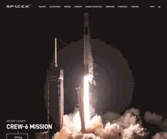Spacex.com(Space) Screenshot