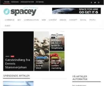 Spacey.dk(Hjemmesiden er endnu ikke aktiveret) Screenshot