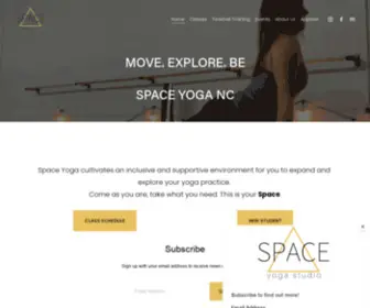 Spaceyoganc.com(Space Yoga Studio NC) Screenshot