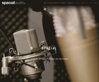 Spacialaudio.com(Leaders in creating quality Radio Automation Software) Screenshot