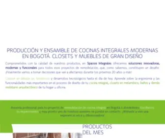 Spaciosintegrales.com(✅ Venta de cocinas integrales modernas en Bogotá) Screenshot