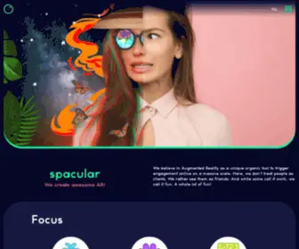 Spacularagency.com(We create awesome AR) Screenshot