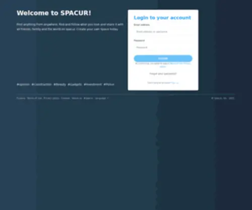 Spacur.com(Social) Screenshot