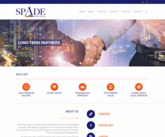 Spadeconsult.com(Spade Consulting is a corporate finance and strategic advisory firm headquartered in Singapore) Screenshot