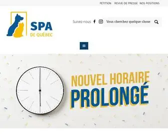 Spadequebec.ca(SPA de Québec) Screenshot