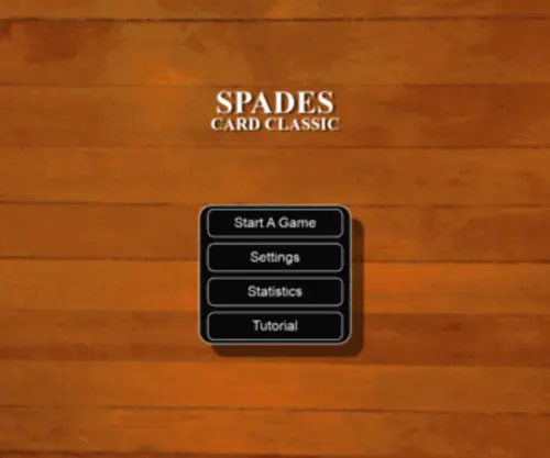 Spadescardclassic.com(Spades card classic) Screenshot