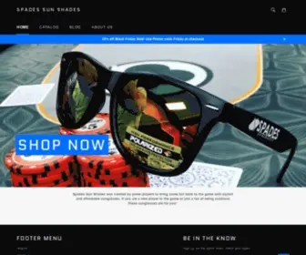 Spadessunshades.com(Spades Sun Shades) Screenshot