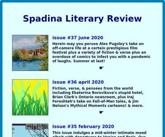 Spadinaliteraryreview.com(Spadina) Screenshot