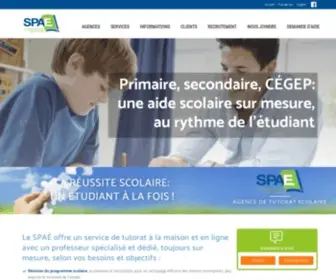 Spae.ca(Accueil du SPAÉ) Screenshot