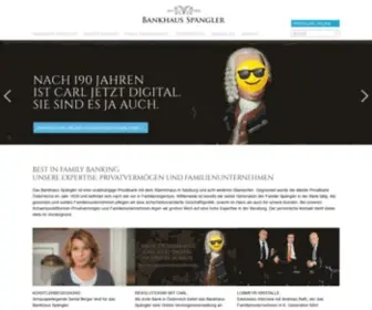 Spaengler.at(Willkommen im Bankhaus Spängler) Screenshot